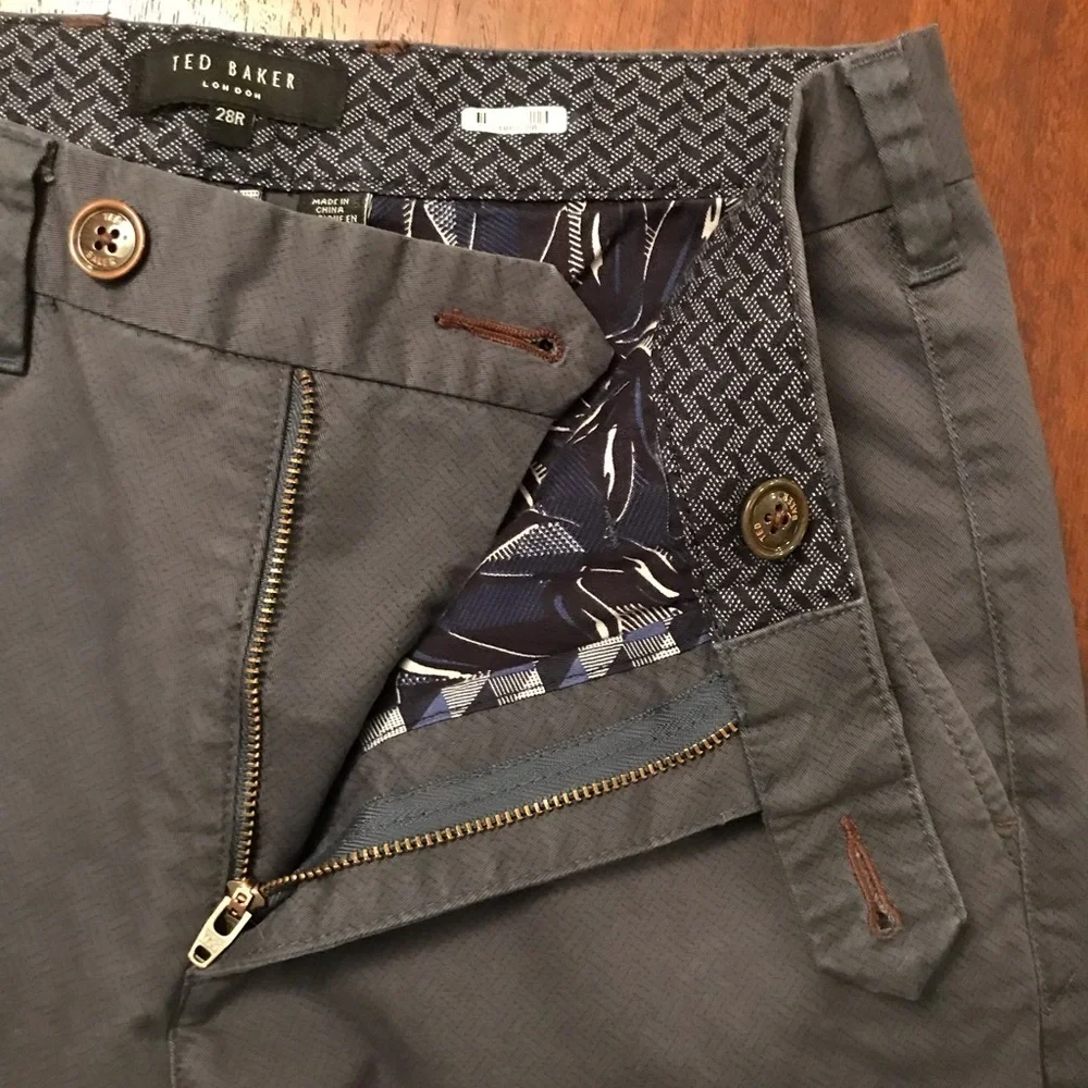 Ted Baker men’s dress pants - blue/grey - medium